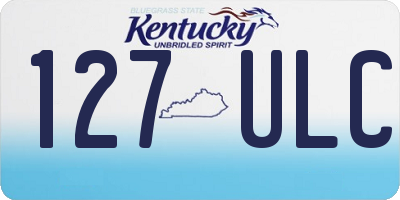 KY license plate 127ULC