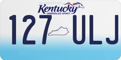 KY license plate 127ULJ