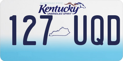 KY license plate 127UQD