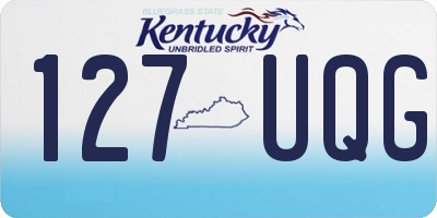 KY license plate 127UQG