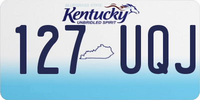 KY license plate 127UQJ