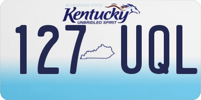 KY license plate 127UQL