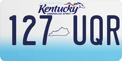 KY license plate 127UQR