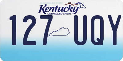 KY license plate 127UQY