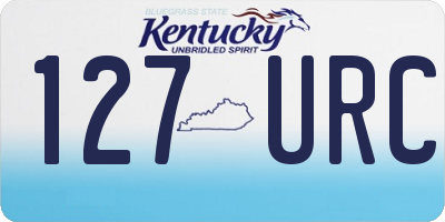 KY license plate 127URC