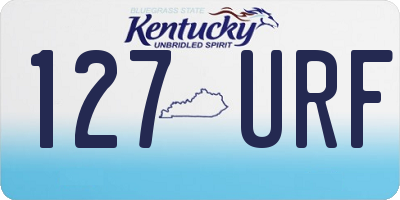 KY license plate 127URF