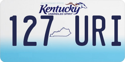 KY license plate 127URI