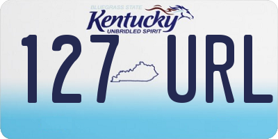 KY license plate 127URL