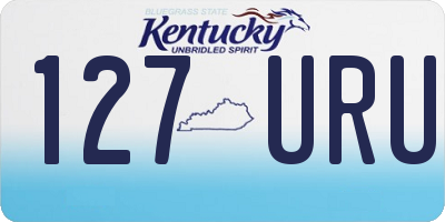 KY license plate 127URU