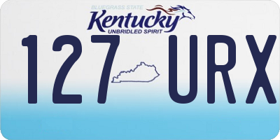KY license plate 127URX