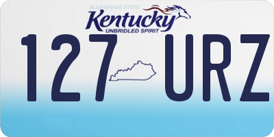 KY license plate 127URZ