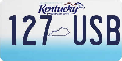 KY license plate 127USB