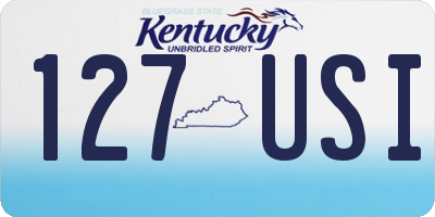 KY license plate 127USI