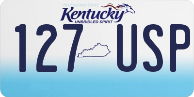 KY license plate 127USP