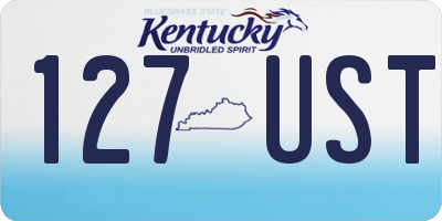 KY license plate 127UST
