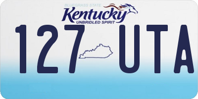 KY license plate 127UTA