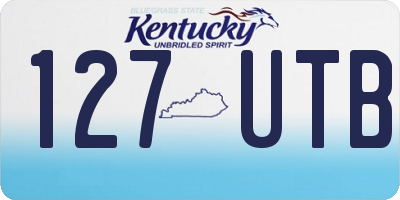 KY license plate 127UTB