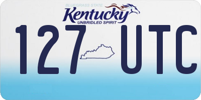 KY license plate 127UTC