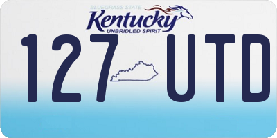 KY license plate 127UTD