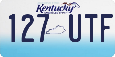 KY license plate 127UTF