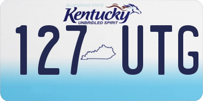 KY license plate 127UTG