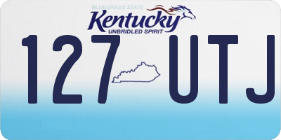KY license plate 127UTJ