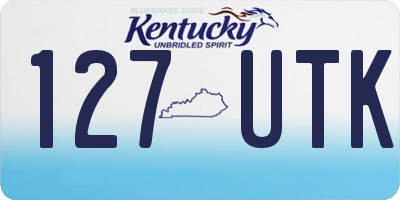 KY license plate 127UTK