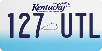 KY license plate 127UTL