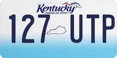 KY license plate 127UTP