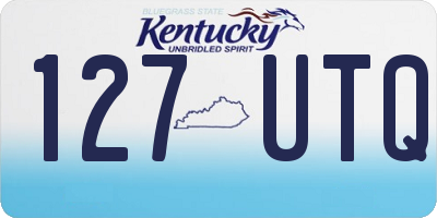KY license plate 127UTQ