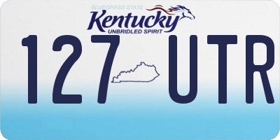 KY license plate 127UTR