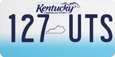 KY license plate 127UTS