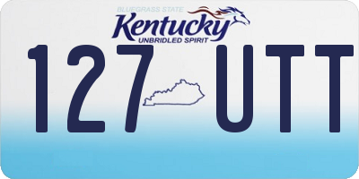 KY license plate 127UTT
