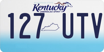 KY license plate 127UTV
