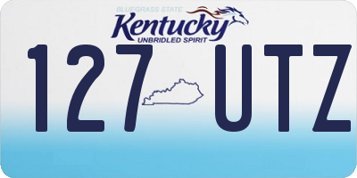 KY license plate 127UTZ