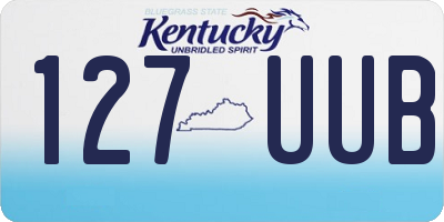 KY license plate 127UUB
