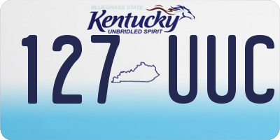 KY license plate 127UUC