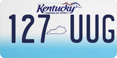 KY license plate 127UUG