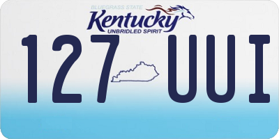 KY license plate 127UUI