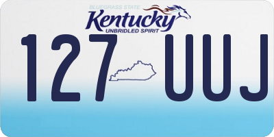 KY license plate 127UUJ