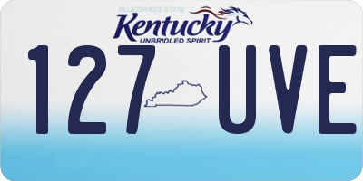 KY license plate 127UVE