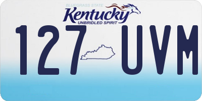 KY license plate 127UVM