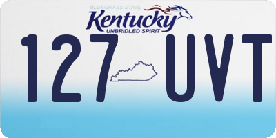 KY license plate 127UVT
