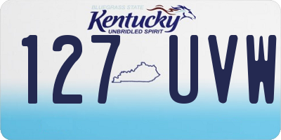 KY license plate 127UVW