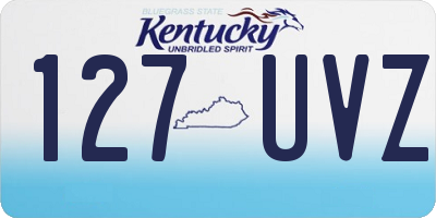 KY license plate 127UVZ
