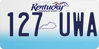 KY license plate 127UWA