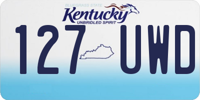 KY license plate 127UWD