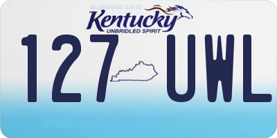 KY license plate 127UWL