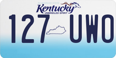 KY license plate 127UWO