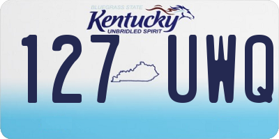 KY license plate 127UWQ